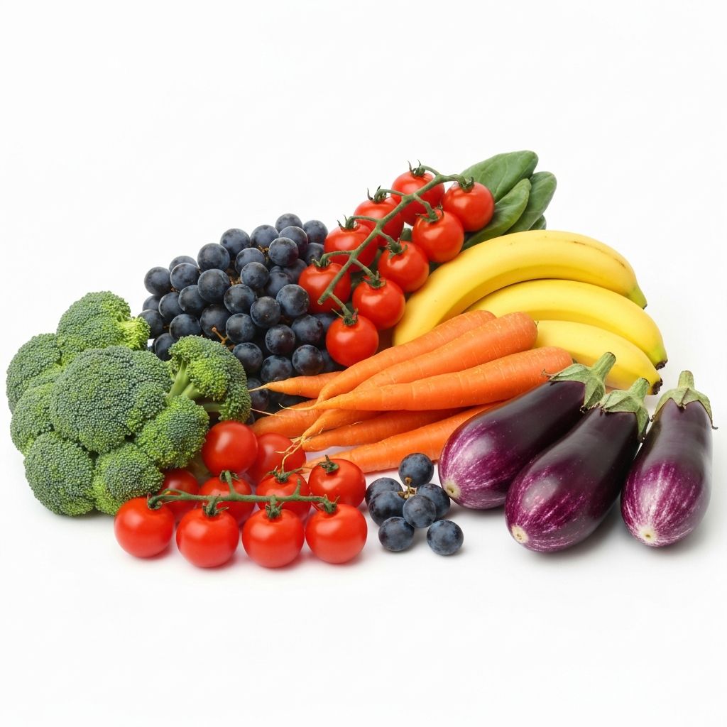 Sateenkaaren värit ruoassa